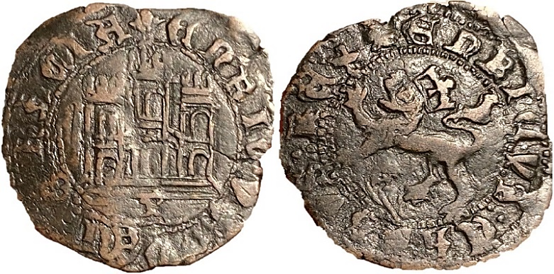 Tipo 22. Maravedí de vellón con castillo y león del Ordenamiento de Madrid de 1462 - Imagen 37