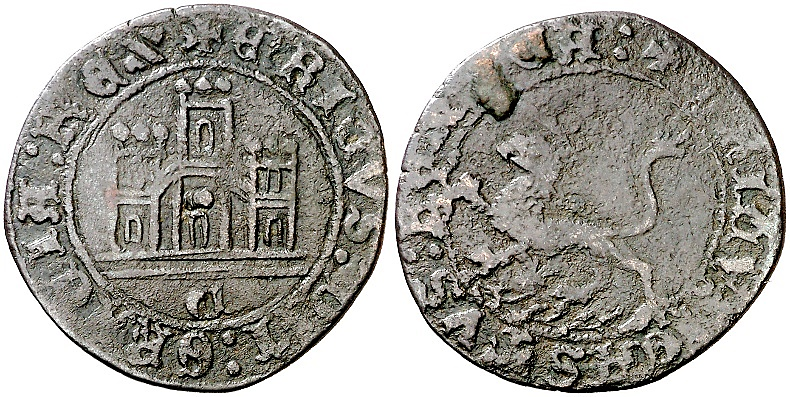 Tipo 22. Maravedí de vellón con castillo y león del Ordenamiento de Madrid de 1462 - Imagen 46