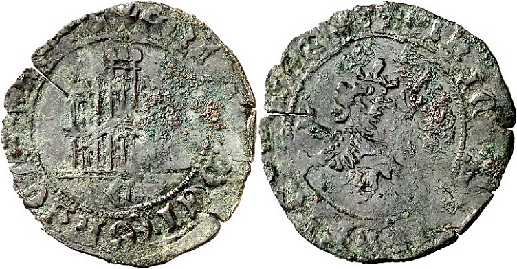 Tipo 22. Maravedí de vellón con castillo y león del Ordenamiento de Madrid de 1462 - Imagen 48