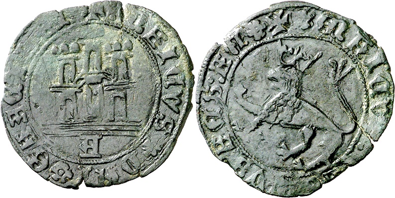 Tipo 22. Maravedí de vellón con castillo y león del Ordenamiento de Madrid de 1462 - Imagen 5