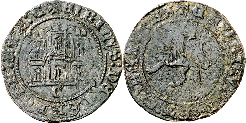 Tipo 22. Maravedí de vellón con castillo y león del Ordenamiento de Madrid de 1462 - Imagen 52