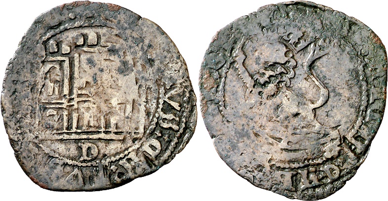 Tipo 22. Maravedí de vellón con castillo y león del Ordenamiento de Madrid de 1462 - Imagen 54