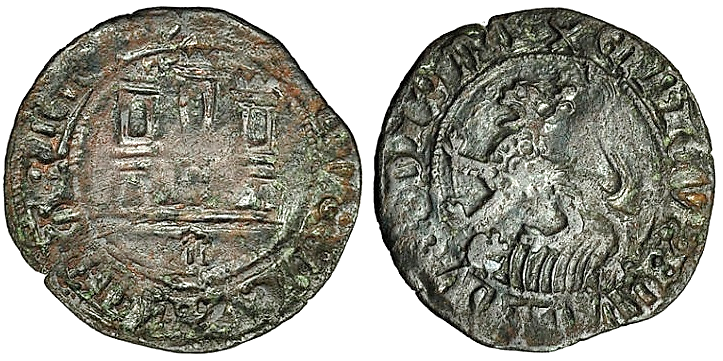 Tipo 22. Maravedí de vellón con castillo y león del Ordenamiento de Madrid de 1462 - Imagen 58