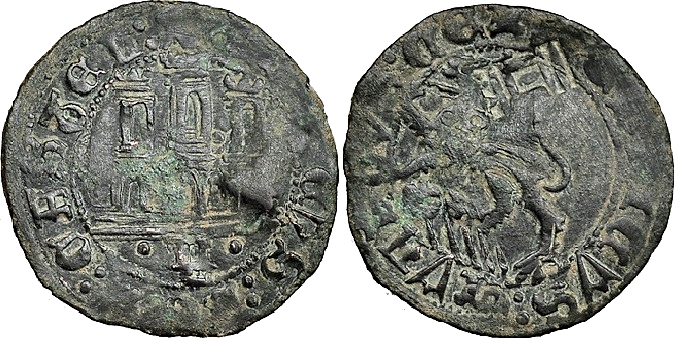 Tipo 22. Maravedí de vellón con castillo y león del Ordenamiento de Madrid de 1462 - Imagen 62