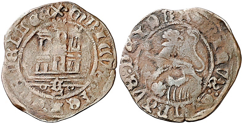 Tipo 22. Maravedí de vellón con castillo y león del Ordenamiento de Madrid de 1462 - Imagen 67