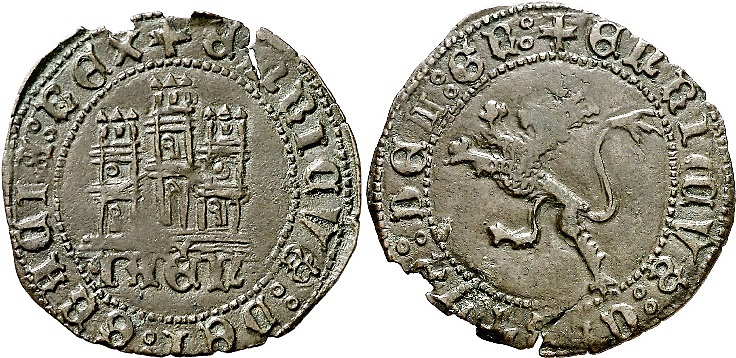 Tipo 22. Maravedí de vellón con castillo y león del Ordenamiento de Madrid de 1462 - Imagen 73