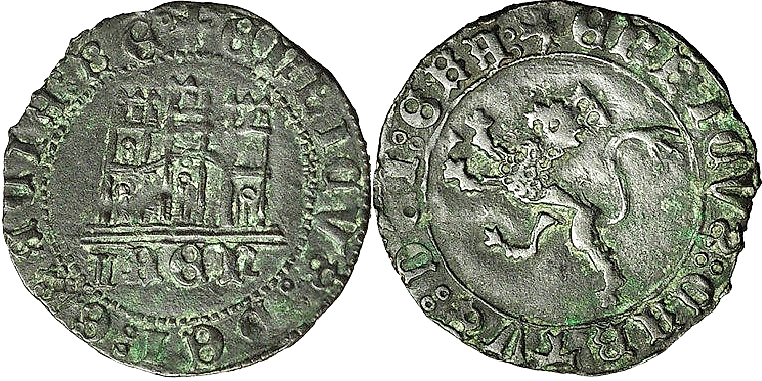 Tipo 22. Maravedí de vellón con castillo y león del Ordenamiento de Madrid de 1462 - Imagen 76