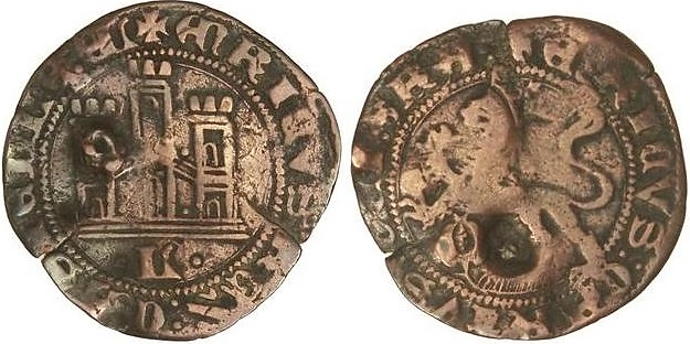 Tipo 22. Maravedí de vellón con castillo y león del Ordenamiento de Madrid de 1462 - Imagen 78