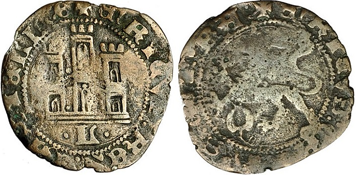 Tipo 22. Maravedí de vellón con castillo y león del Ordenamiento de Madrid de 1462 - Imagen 79