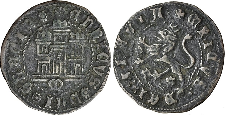 Tipo 22. Maravedí de vellón con castillo y león del Ordenamiento de Madrid de 1462 - Imagen 81