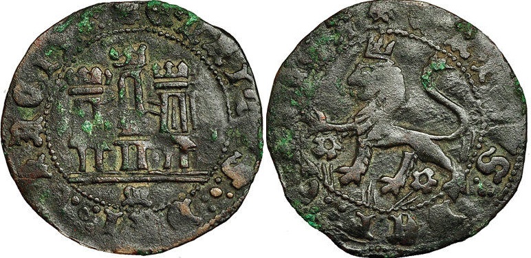 Tipo 22. Maravedí de vellón con castillo y león del Ordenamiento de Madrid de 1462 - Imagen 82