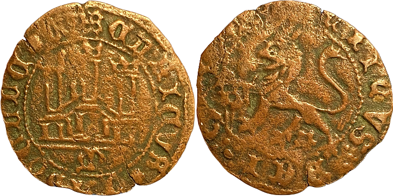 Tipo 22. Maravedí de vellón con castillo y león del Ordenamiento de Madrid de 1462 - Imagen 84