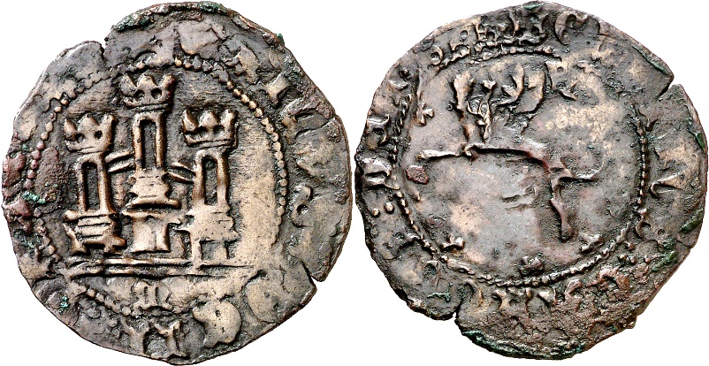 Tipo 22. Maravedí de vellón con castillo y león del Ordenamiento de Madrid de 1462 - Imagen 93