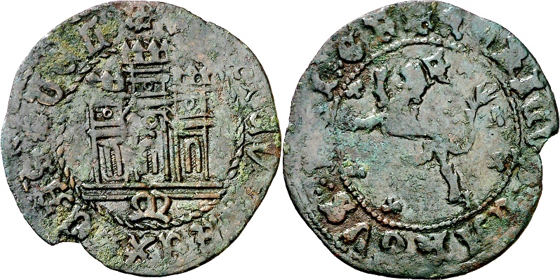 Tipo 22. Maravedí de vellón con castillo y león del Ordenamiento de Madrid de 1462 - Imagen 96