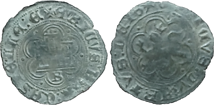 Tipo 23. Blanca de vellón con castillo y león, con lóbulos del Ordenamiento de Madrid de 1462. - Imagen 1