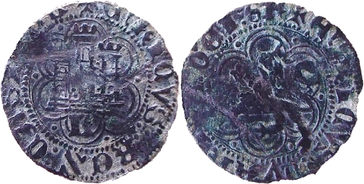 Tipo 23. Blanca de vellón con castillo y león, con lóbulos del Ordenamiento de Madrid de 1462. - Imagen 10