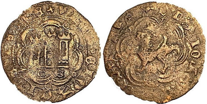 Tipo 23. Blanca de vellón con castillo y león, con lóbulos del Ordenamiento de Madrid de 1462. - Imagen 13