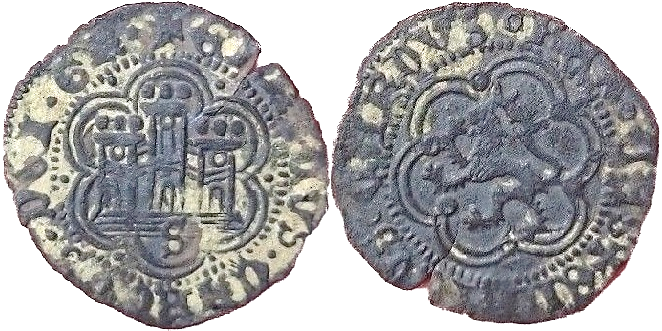 Tipo 23. Blanca de vellón con castillo y león, con lóbulos del Ordenamiento de Madrid de 1462. - Imagen 14