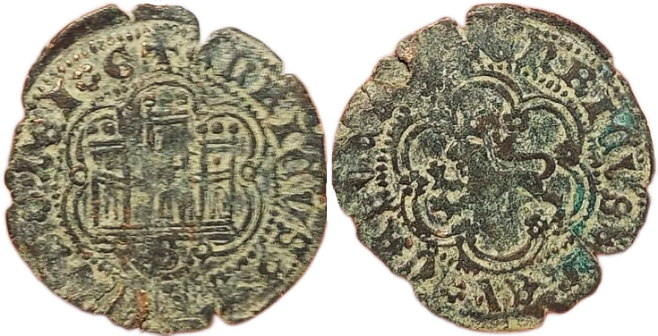 Tipo 23. Blanca de vellón con castillo y león, con lóbulos del Ordenamiento de Madrid de 1462. - Imagen 19