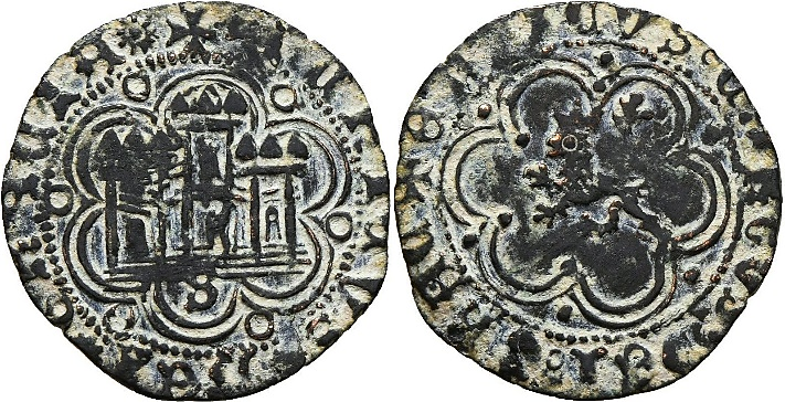 Tipo 23. Blanca de vellón con castillo y león, con lóbulos del Ordenamiento de Madrid de 1462. - Imagen 23