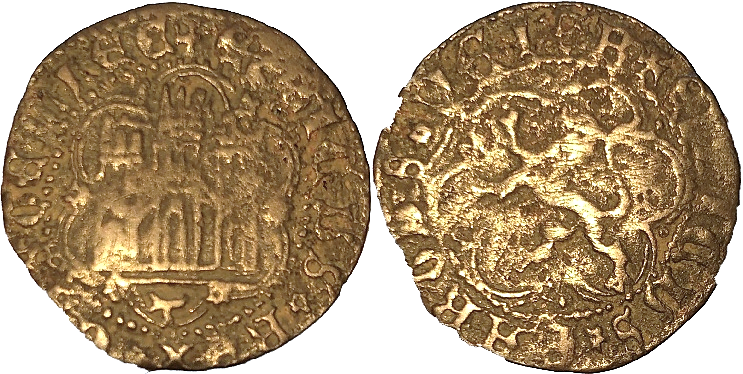 Tipo 23. Blanca de vellón con castillo y león, con lóbulos del Ordenamiento de Madrid de 1462. - Imagen 24