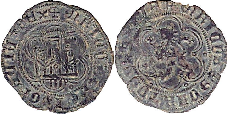 Tipo 23. Blanca de vellón con castillo y león, con lóbulos del Ordenamiento de Madrid de 1462. - Imagen 30