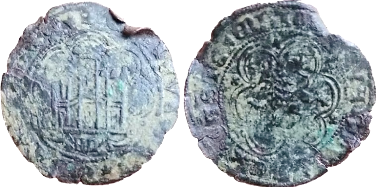 Tipo 23. Blanca de vellón con castillo y león, con lóbulos del Ordenamiento de Madrid de 1462. - Imagen 32