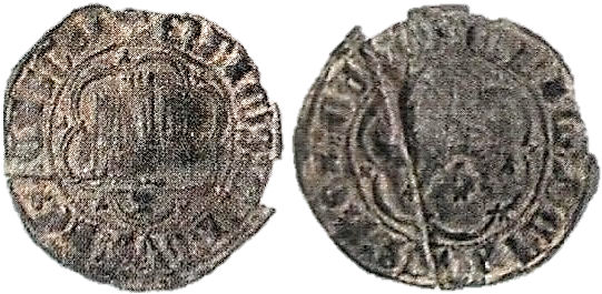 Tipo 23. Blanca de vellón con castillo y león, con lóbulos del Ordenamiento de Madrid de 1462. - Imagen 44