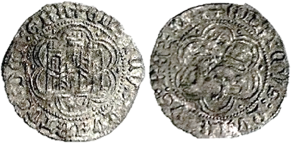 Tipo 23. Blanca de vellón con castillo y león, con lóbulos del Ordenamiento de Madrid de 1462. - Imagen 51