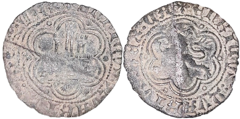 Tipo 23. Blanca de vellón con castillo y león, con lóbulos del Ordenamiento de Madrid de 1462. - Imagen 53