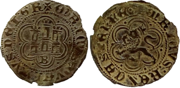 Tipo 23. Blanca de vellón con castillo y león, con lóbulos del Ordenamiento de Madrid de 1462. - Imagen 8