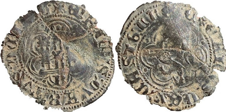 Tipo 23. Blanca de vellón con castillo y león, con lóbulos del Ordenamiento de Madrid de 1462. - Imagen 9