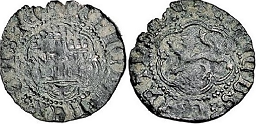 Tipo 24. Media Blanca de vellón con castillo y león, con lóbulos del Ordenamiento de Madrid de 1462 - Imagen 20