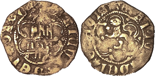 Tipo 24. Media Blanca de vellón con castillo y león, con lóbulos del Ordenamiento de Madrid de 1462 - Imagen 25