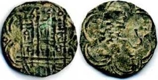 Tipo 24. Media Blanca de vellón con castillo y león, con lóbulos del Ordenamiento de Madrid de 1462 - Imagen 50