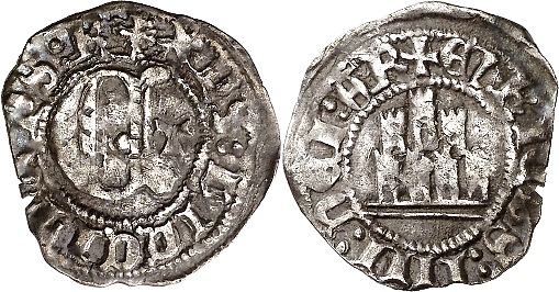 Tipo 25. Cuarto de Real con letra “E” y castillo - Imagen 1