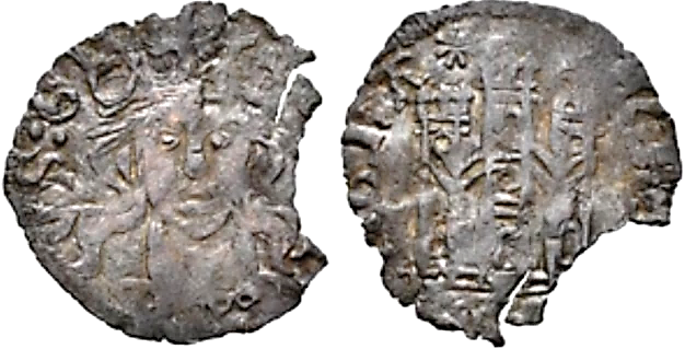 Tipo 26. Coronado con busto de Rey de frente, con gráfila o sin ella en anverso, y Castillo sin orla - Imagen 18