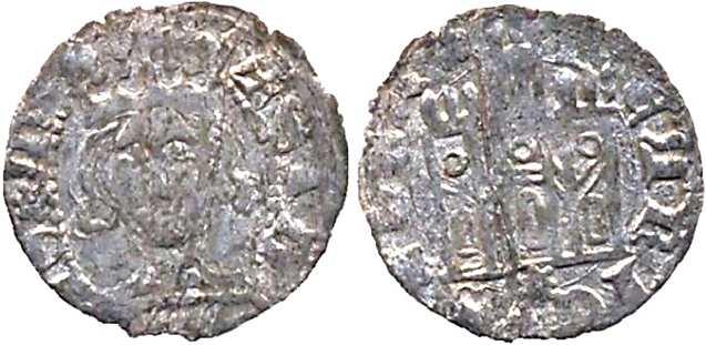 Tipo 26. Coronado con busto de Rey de frente, con gráfila o sin ella en anverso, y Castillo sin orla - Imagen 33