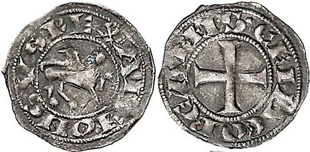 Tipo 28. Dinero santiagués del león de “Adefonsvs” - Imagen 1