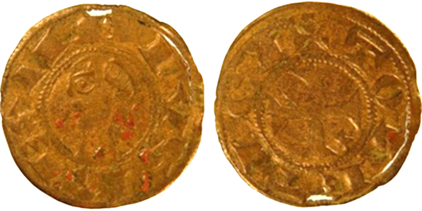 Tipo 28. Dinero toledano de buena técnica con leyenda “Toleti Ci”, y estrellas de cinco puntas en primer y cuarto cuadrante - Imagen 1