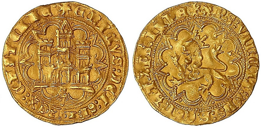 Tipo 28. Enrique Castellano de oro - Imagen 2