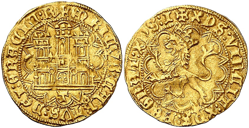 Tipo 28. Enrique Castellano de oro - Imagen 28