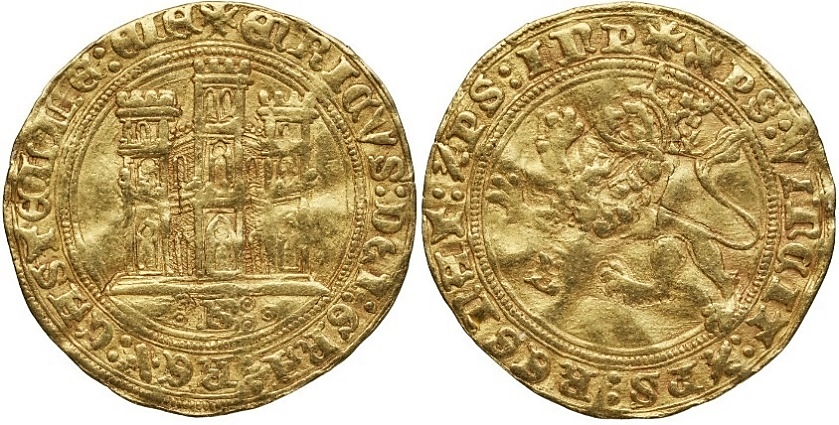 Tipo 28. Enrique Castellano de oro - Imagen 8