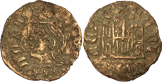 Tipo 29. Cornado de buena ley de las Cortes de Toro de 1373, con busto de rey de perfil y castillo, ambos sin gráfilas - Imagen 16