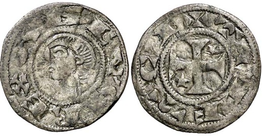 Tipo 29. Dinero toledano de buena técnica con leyenda “Toleti Ci”, y estrellas de cinco puntas en segundo y tercer cuadrante - Imagen 3