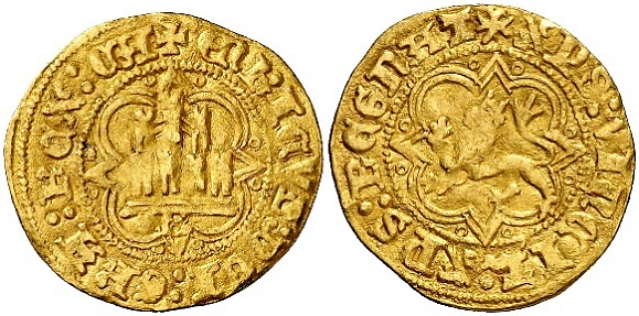 Tipo 29. Medio Enrique Castellano de oro - Imagen 2