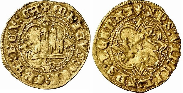 Tipo 29. Medio Enrique Castellano de oro - Imagen 3