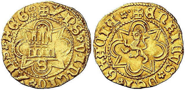 Tipo 29. Medio Enrique Castellano de oro - Imagen 7