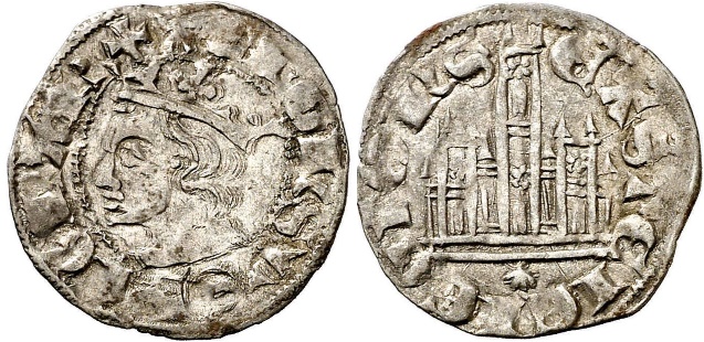 Tipo 3. Dinero Coronado de perfil y con gráfila en anverso de Coruña, del Rey Alfonso de Castilla y León - Imagen 17