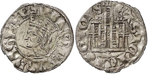 Tipo 3. Dinero Coronado de perfil y con gráfila en anverso de Coruña, del Rey Alfonso de Castilla y León - Imagen 21